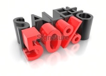 Fifty Percent Sale Off 이미지 (173696330) - 게티이미지뱅크 Fifty Percent Sale Off