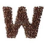 Letter W written with coffee 이미지 (173693768) - 게티이미지뱅크 Letter W written with coffee