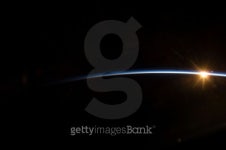 July 17, 2009 - Sunrise as viewed from the STS-127 crew in space. 이미지 (98185242) - 게티이미지뱅크 July 17, 2009 - Sunrise... 