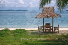 Hut on the beach. 이미지 (96904618) - 게티이미지뱅크 Hut on the beach.