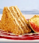 Slice of honey and nut cream cake 이미지 (92053510) - 게티이미지뱅크 Slice of honey and nut cream cake
