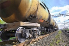 Oil transportation in tanks by rail 이미지 (100524098) - 게티이미지뱅크 Oil transportation in tanks by rail