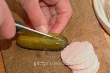 homemade scalded sausage salad 이미지 (100279172) - 게티이미지뱅크 homemade scalded sausage salad