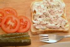 homemade scalded sausage salad 이미지 (100279207) - 게티이미지뱅크 homemade scalded sausage salad