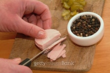 homemade scalded sausage salad 이미지 (100279285) - 게티이미지뱅크 homemade scalded sausage salad