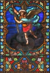 The Archangel Michael (stained glass window) 이미지 (100141871) - 게티이미지뱅크 The Archangel Michael (stained glass window)