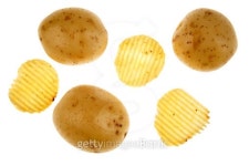 Potatoes and crisps 이미지 (106472187) - 게티이미지뱅크 Potatoes and crisps