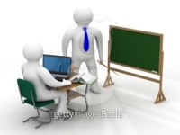 Lesson in a school class. Isolated 3D image. 이미지 (100524697) - 게티이미지뱅크 Lesson in a school class. Isolated 3D image.