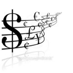 Financial concept - money music 이미지 (100536740) - 게티이미지뱅크 Financial concept - money music