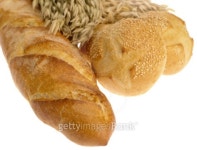 Delicious bread on white background 이미지 (100690034) - 게티이미지뱅크 Delicious bread on white background
