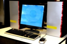 classic work place with PC 이미지 (101757595) - 게티이미지뱅크 classic work place with PC