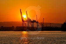 Harbor activity at dusk 이미지 (160111622) - 게티이미지뱅크 Harbor activity at dusk