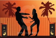 Vacational fun , dance silhouette 이미지 (95027423) - 게티이미지뱅크 Vacational fun , dance silhouette