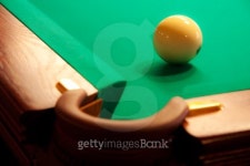 A white ball near the billiard pocket 이미지 (100542460) - 게티이미지뱅크 A white ball near the billiard pocket