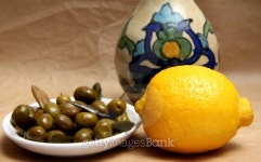 Olives with lemon 이미지 (92948264) - 게티이미지뱅크 Olives with lemon