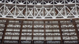 Metal and glass intersecting structure 이미지 (151529064) - 게티이미지뱅크 Metal and glass intersecting structure