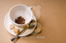 Coffee cup with bean 이미지 (101082824) - 게티이미지뱅크 Coffee cup with bean
