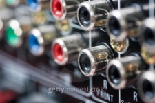 Closeup of AV connections 이미지 (100917510) - 게티이미지뱅크 Closeup of AV connections