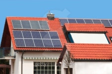 Solar Panel Technology on modern House Roof with blue sky 이미지 (106404363) - 게티이미지뱅크 Solar Panel Technology on... 