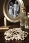 Precious pearl necklace on a vanity 이미지 (138050210) - 게티이미지뱅크 Precious pearl necklace on a vanity