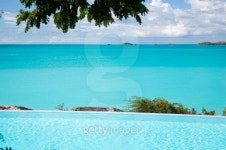 Hotel Pool Overlooking Caribbean Sea 이미지 (131959857) - 게티이미지뱅크 Hotel Pool Overlooking Caribbean Sea