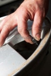 Mechanical repairs a tire. 이미지 (183322761) - 게티이미지뱅크 Mechanical repairs a tire.