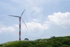 wind turbine in green hill 이미지 (176840996) - 게티이미지뱅크 wind turbine in green hill