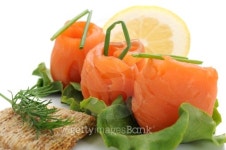 Smocked Salmon Snacks 이미지 (153760171) - 게티이미지뱅크 Smocked Salmon Snacks