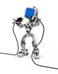 Blue Screen Robot, Plug and Socket 이미지 (101496365) - 게티이미지뱅크 Blue Screen Robot, Plug and Socket