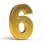 The Number 6 - Gold 이미지 (98139472) - 게티이미지뱅크 The Number 6 - Gold