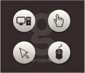 set of pixel-cursors icon 이미지 (119853413) - 게티이미지뱅크 set of pixel-cursors icon