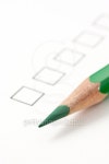 Blank survey Check Box with Green Pencil 이미지 (105780486) - 게티이미지뱅크 Blank survey Check Box with Green Pencil