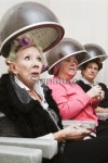 손끗(hair room) | Group of Clients in Curlers Under Beauty Salon Hair Dryers.... Group of Clients in Curlers Under Beauty Salon Hair Dryers.