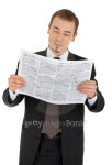 Businessman reading the latest news 이미지 (120210586) - 게티이미지뱅크 Businessman reading the latest news