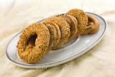 Turkish bagels with sesame 이미지 (121914344) - 게티이미지뱅크 Turkish bagels with sesame