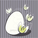 Easter design with egg and flower elements 이미지 (163856468) - 게티이미지뱅크 Easter design with egg and flower elements