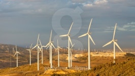 122138235 : 미리보기 - 게티이미지뱅크 Wind Farm at Tehachapi Pass, California, USA