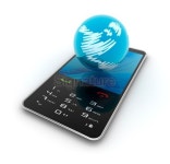 Earth with mobile phone 이미지 (183777114) - 게티이미지뱅크 Earth with mobile phone