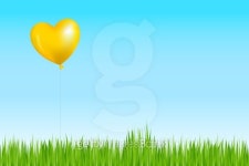 Balloon Like As Sun Above Grass 이미지 (126532571) - 게티이미지뱅크 Balloon Like As Sun Above Grass