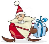 Santa claus with gift 이미지 (127004050) - 게티이미지뱅크 Santa claus with gift