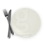 3d blank plate with fork and knife 이미지 (126457407) - 게티이미지뱅크 3d blank plate with fork and knife