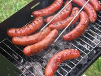Sausages on the grill 이미지 (137941261) - 게티이미지뱅크 Sausages on the grill