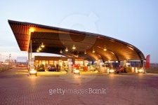 Gas station at twilight in Amsterdam the Netherlands 이미지 (120970307) - 게티이미지뱅크 Gas station at twilight in Amsterdam... 