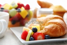 breakfast- croissant, fruit salad and coffee 이미지 (184836004) - 게티이미지뱅크 breakfast- croissant, fruit salad and coffee