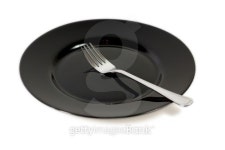 Black plate and fork 이미지 (148995598) - 게티이미지뱅크 Black plate and fork