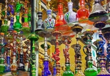 Hookah in souvenir shop 이미지 (161575978) - 게티이미지뱅크 Hookah in souvenir shop