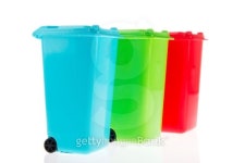 Three plastic roll containers 이미지 (114417499) - 게티이미지뱅크 Three plastic roll containers