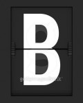 Letter B from mechanical timetable board 이미지 (120729593) - 게티이미지뱅크 Letter B from mechanical timetable board