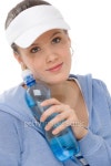 Sport - young woman fitness outfit water bottle 이미지 (152937994) - 게티이미지뱅크 Sport - young woman fitness outfit water... 