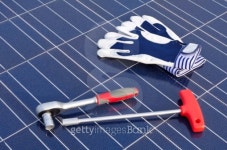 Solar cells and tools 이미지 (135179836) - 게티이미지뱅크 Solar cells and tools